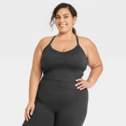 Women's Light Support Allover Cozy Cami Sports Bra - All In Motion™ -All In Motion GUEST a7c51bbb 0666 4a44 9cd6 2c6971a3c182