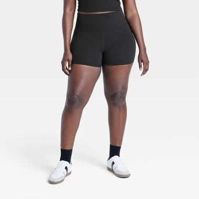 Women's Everyday Soft Ultra High-Rise Bike Shorts 4" - All In Motion™ 4 Women's Everyday Soft Ultra High-Rise Bike Shorts 4" - All In Motion™ - Image 2