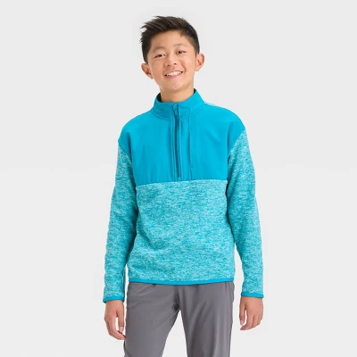 Boys' Fleece ¼ Zip Sweater - All In Motion™ 8 Boys' Fleece ¼ Zip Sweater - All In Motion™ - Image 6