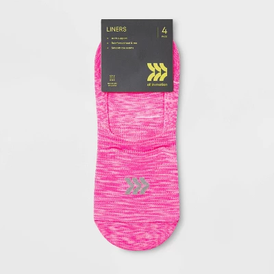 Women's Spacedye Lightweight 4pk Liner Athletic Socks - All In Motion™ 4-10 3 Women's Spacedye Lightweight 4pk Liner Athletic Socks - All In Motion™ 4-10