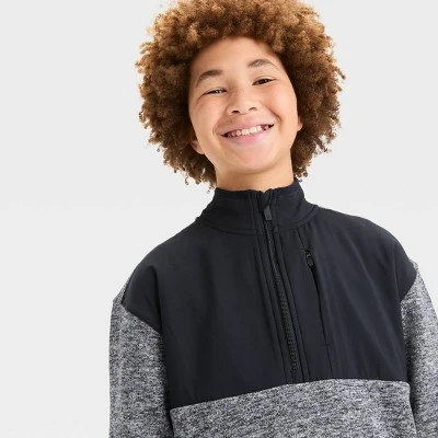 Boys' Fleece ¼ Zip Sweater - All In Motion™ 4 Boys' Fleece ¼ Zip Sweater - All In Motion™ - Image 2