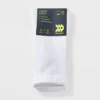 Women's Cushioned Foundation 6pk Athletic Crew Socks - All In Motion™ White 4-10: Recycled Polyester, Arch Support, Zone Cushioning