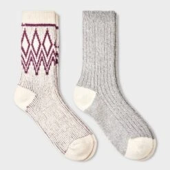 Women's 2pk Lightweight Super Soft Fair Isle Diamond Crew Socks - All In Motion™ 4-10 9 Women's 2pk Lightweight Super Soft Fair Isle Diamond Crew Socks - All In Motion™ 4-10 -All In Motion GUEST b2a693e2 5f96 4b11 98db 52c6542a4ea2