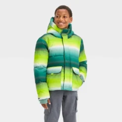 Boys' Solid Puffer Jacket - All In Motion™ -All In Motion GUEST b3e8406f 6210 438c 9ba0 3d34161146f0