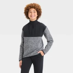 Boys' Fleece ¼ Zip Sweater - All In Motion™ 10 Boys' Fleece ¼ Zip Sweater - All In Motion™ -All In Motion GUEST b53bd91b 77e8 4cd2 ad61 f0afb940add5