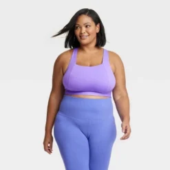 Women's Medium Support Square Neck Crossback Sports Bra - All In Motion™ -All In Motion GUEST b544c1b9 8d8a 43b3 bf23 48104b69371a