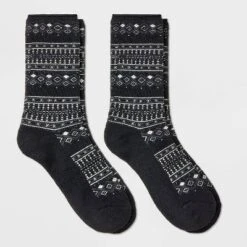 Women's 2pk Heavyweight Cushioned Fair Isle Crew Socks - All In Motion™ 4-10 -All In Motion GUEST b6510942 16bc 4a1e 8e2b 39d14b7ddf8b
