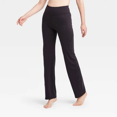 Women's Contour Power Waist Mid-Rise Straight Leg Pants - All In Motion™ 4 Women's Contour Power Waist Mid-Rise Straight Leg Pants - All In Motion™ - Image 2