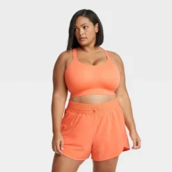 Women's High Support Embossed Racerback Run Sports Bra - All In Motion™ -All In Motion GUEST b989c4ce 8918 4665 9886 824b850e76a3