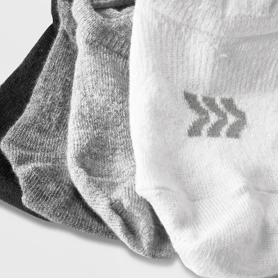 Women's 4pk Lightweight Front Tab Liner Athletic Socks - All In Motion™ White/Heather Gray/Black 4-10 4 Women's 4pk Lightweight Front Tab Liner Athletic Socks - All In Motion™ White/Heather Gray/Black 4-10 - Image 2
