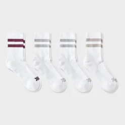 Women's Cushioned Varsity 4pk Short Crew Socks - All In Motion™ 11 Women's Cushioned Varsity 4pk Short Crew Socks - All In Motion™ -All In Motion GUEST bc727c06 d2f3 4308 be3a ec40cd5a12ff