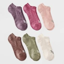Women's Cushioned Active Solids 6pk No Show Socks - All In Motion™: Arch Support, Zone Cushioning, Reinforced Heel & Toe -All In Motion GUEST be1a8757 744e 4ff9 9ace 9ac8701779a0