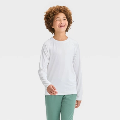 Boys' Long Sleeve Fitted Performance Crewneck T-Shirt - All In Motion™ 5 Boys' Long Sleeve Fitted Performance Crewneck T-Shirt - All In Motion™ - Image 3