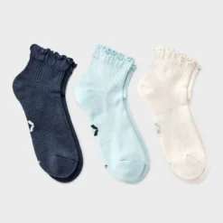 Women's Cushioned Ruffle 3pk Athletic Ankle Socks - All In Motion™ 4-10 -All In Motion GUEST c7e17539 11f0 403f 987b 47f167a70872