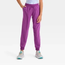 Girls' Lined Woven Joggers - All In Motion™ -All In Motion GUEST cc3b88a0 34be 40d2 9c76 a4e9c72ec324