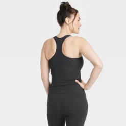 Women's Seamless Racerback Ribbed Tank Top - All In Motion™ -All In Motion GUEST cdda16c1 f971 4fb1 a145 b32f7786ec1d