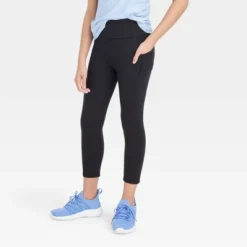 Girls' Pocket Cropped Leggings - All In Motion™ Black 7 Girls' Pocket Cropped Leggings - All In Motion™ Black -All In Motion GUEST d088a047 389d 41b4 b687 af426059eef9