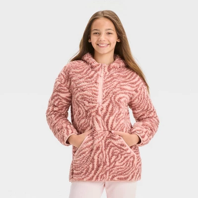 Girls' Fleece 1/2 Zip Pullover - All In Motion™ 7 Girls' Fleece 1/2 Zip Pullover - All In Motion™ - Image 5