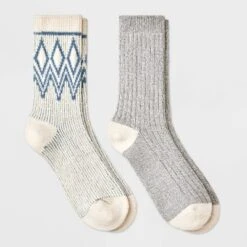 Women's 2pk Lightweight Super Soft Fair Isle Diamond Crew Socks - All In Motion™ 4-10 8 Women's 2pk Lightweight Super Soft Fair Isle Diamond Crew Socks - All In Motion™ 4-10 -All In Motion GUEST d5200e39 5b4b 4123 9c35 e67704ac95d3