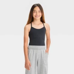 Girls' Strappy Leotard - All In Motion™ -All In Motion GUEST d53fb7aa c7d1 47db ac51 2140bfd86a92