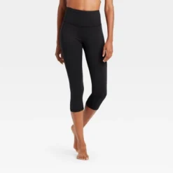 Women's Contour Power Waist High-Rise Capri Leggings With Pocket 20" - All In Motion™ Black 13 Women's Contour Power Waist High-Rise Capri Leggings With Pocket 20" - All In Motion™ Black -All In Motion GUEST d5f94d66 ba6b 4a5d 9d86 57f79c2c2352
