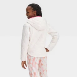 Girls' Solid Quilted Jacket - All In Motion™