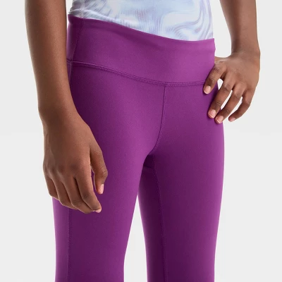 Girls' Flare Mid-Rise Leggings - All In Motion™ 4 Girls' Flare Mid-Rise Leggings - All In Motion™ - Image 2