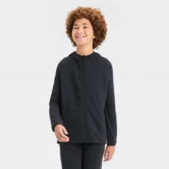 Boys' Waffle Hooded Sweatshirt - All In Motion™ -All In Motion GUEST db16eb1e cc5f 4061 a44c 62a87b0e0299