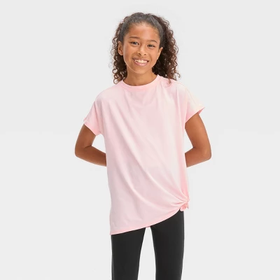 Girls' Short Sleeve Gym T-Shirt - All In Motion™ 8 Girls' Short Sleeve Gym T-Shirt - All In Motion™ - Image 6