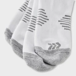 Men's Striped Arch Socks 6+1pk - All In Motion™ White 6-12: Recycled Polyester, Flat Seams -All In Motion GUEST e08e3ad8 b578 4b26 9df8 23a4d3d4e699