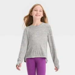 Girls' Cozy Pullover - All In Motion™ -All In Motion GUEST e6a0cb08 fdaa 4c6b 97df 875d5aee2501