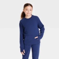 Girls' Ponte Crew Sweatshirt - All In Motion™ -All In Motion GUEST e82f90ec 8f22 4941 ab8a 5742bfb95e83