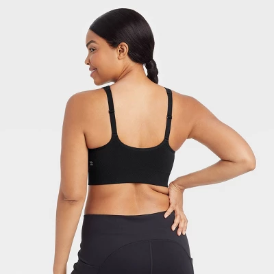 Women's Medium Support Seamless Zip-Front Sports Bra - All In Motion™ 5 Women's Medium Support Seamless Zip-Front Sports Bra - All In Motion™ - Image 3