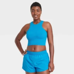 Women's Medium Support Seamless High-Neck Sports Bra - All In Motion™ 18 Women's Medium Support Seamless High-Neck Sports Bra - All In Motion™ -All In Motion GUEST efa12a66 995a 4554 bd21 8d6e7304a96a