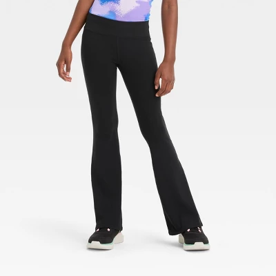 Girls' Flare Mid-Rise Leggings - All In Motion™ 6 Girls' Flare Mid-Rise Leggings - All In Motion™ - Image 4