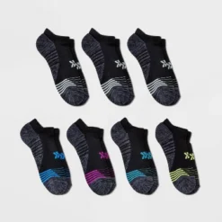Women's 6+1 Bonus Pack Cushioned Performance Striped No Show Athletic Socks - All In Motion™ 4-10 -All In Motion GUEST f11e1d25 b2e8 4420 9713 b13c9664a5df