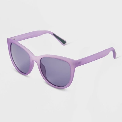 Women's Matte Plastic Cateye Polarized Sunglasses - All In Motion™ Purple 3 Women's Matte Plastic Cateye Polarized Sunglasses - All In Motion™ Purple