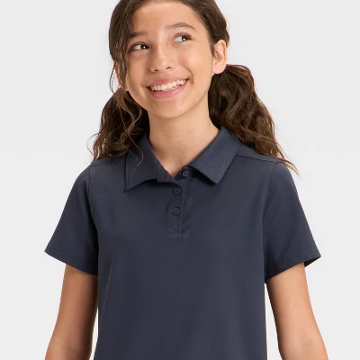 Girls' Uniform Polo T-Shirt - All In Motion™ 4 Girls' Uniform Polo T-Shirt - All In Motion™ - Image 2