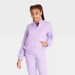 Girls' Shine Striped Hoodie - All In Motion™ 7 Girls' Shine Striped Hoodie - All In Motion™ -All In Motion GUEST f390e62e c3f4 4c5b baec 964d8384c67b