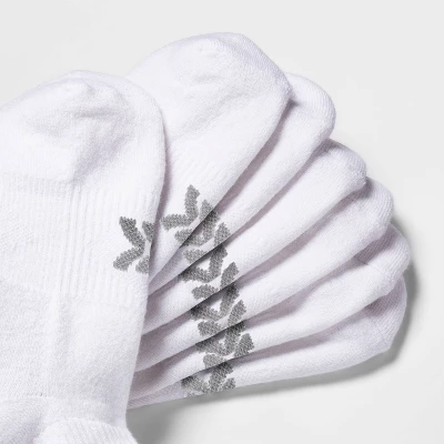 Women's Cushioned 6+1 Bonus Pack Ankle Athletic Socks - All In Motion™ White 4-10 4 Women's Cushioned 6+1 Bonus Pack Ankle Athletic Socks - All In Motion™ White 4-10 - Image 2