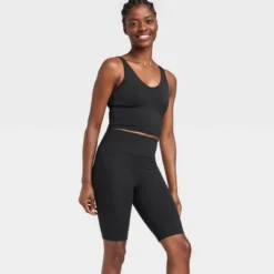 Women's Brushed Sculpt High-Rise Bike Shorts 10" - All In Motion™ -All In Motion GUEST fbb64800 72fa 477b a62b debf6fe31215