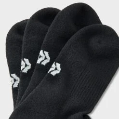 Men's 3pk Quarter Crew Socks - All In Motion™ Black 6-12: Recycled Polyester, Cushioned Heel & Toe -All In Motion GUEST fca7b0b0 ce11 4398 b69c 9f3c11d34ada